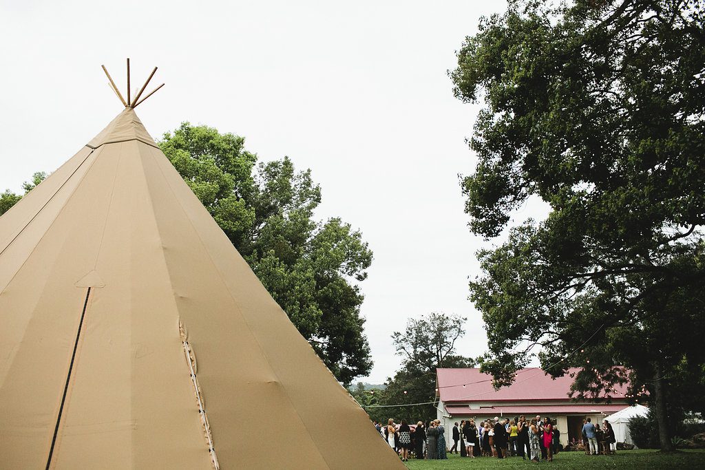 Ewingsdale hall tipi wedding